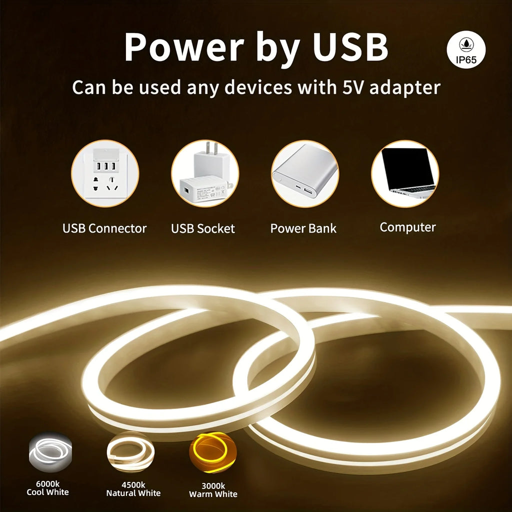 Flexible Neon LED Light Strip USB