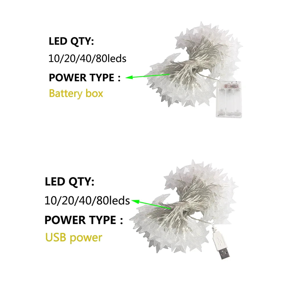 LED Star Curtain Lights